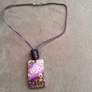 Handmade shell necklace.