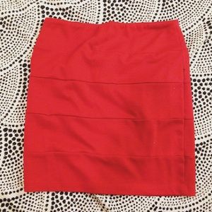 Red Hot PacSun Bodycon Skirt