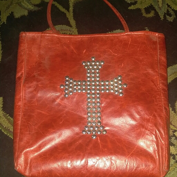 New Red Leather KurtMen design handbag