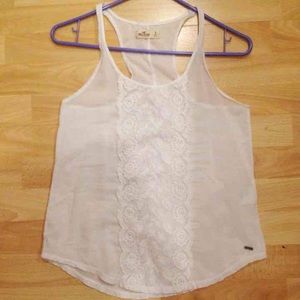 Hollister White Tank