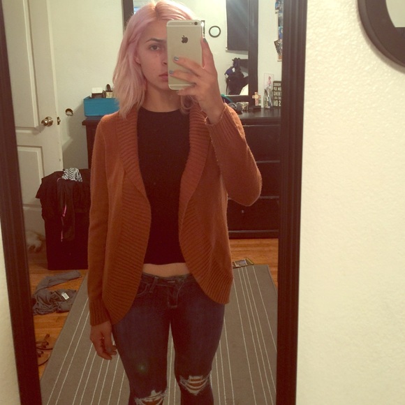 Orange/brown cardigan