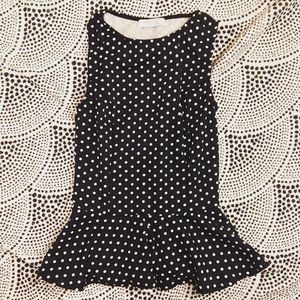 Polka Dot Suite Blanco Peplum Top