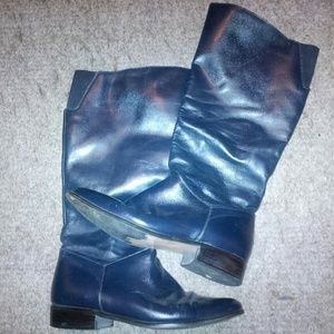 Dark blue boots