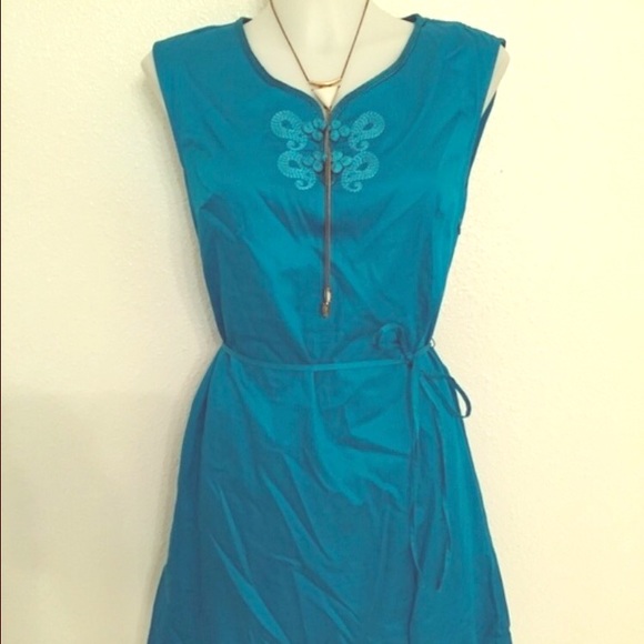 Calypso St Barth teal dress.