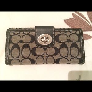 Black coach wallet