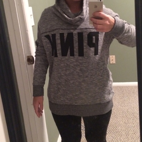 PINK Victoria's Secret Sweaters - Vs PINK funnel hoodie