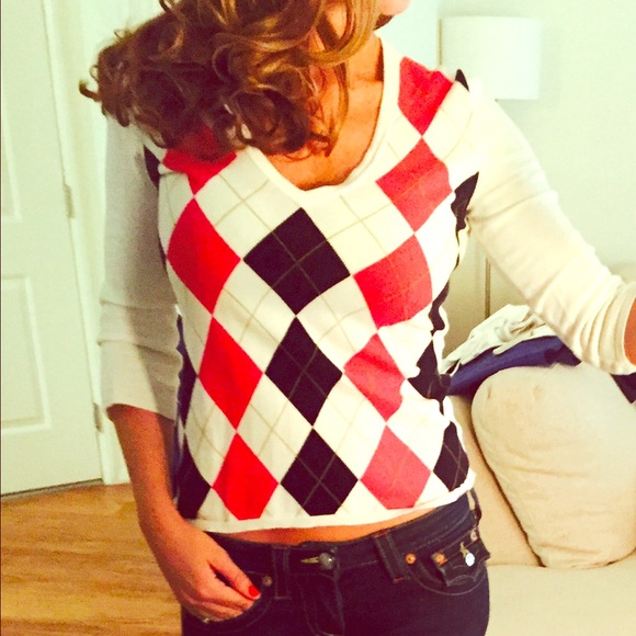 J.Crew Argyle sweater