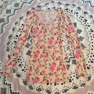 NWOT PacSun Floral Print Long Sleeve Shirt