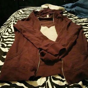 Victoria Secret Purple hoodie with Ombre Heart
