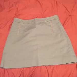 Khaki mini skirt