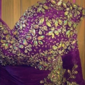 Purple prom dress