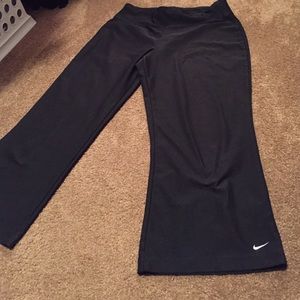 Nike Dri Fit Black Workout Capris