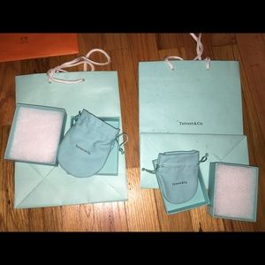 Tiffany 2 boxes and shopping bags