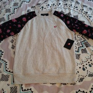 NWT Glamour Kills Floral Crew Neck