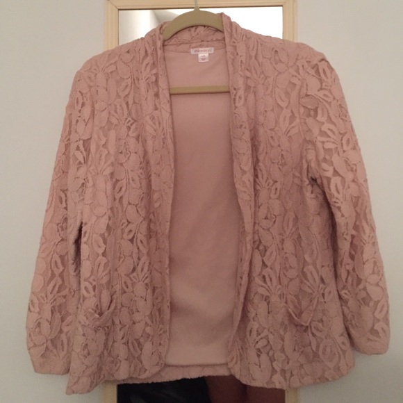 pink lace coat
