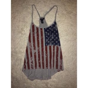 American flag tank