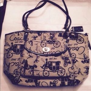 Coach L0926-F14665 Shoulder Bag Horse and Carriage