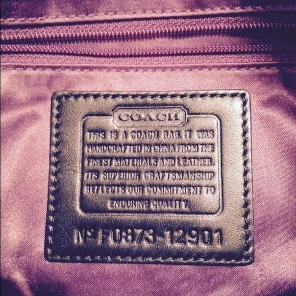 Coach F0873-12901 Shoulder bag Gray Patchwork - Picture 3 of 3