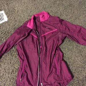 Purple NIKE raincoat