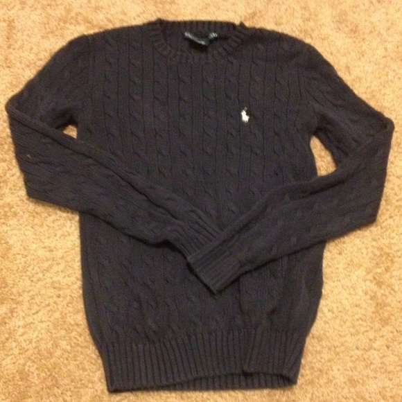 SOLD👏🔥😄M Ralph Lauren navy crew neck sweater