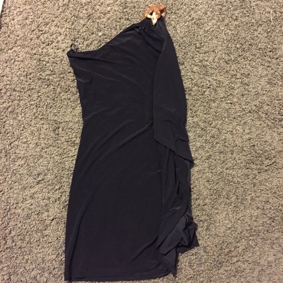 Black & Gold homecoming dress