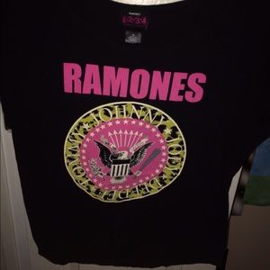 Ramones pink and leopard shirt