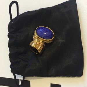 YSL Arty Blue Lapis Ring Size 6