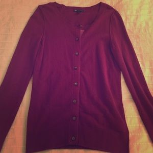 Cashmere/cotton Blend Cardigan.