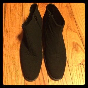 Black Prada Fabric Ankle Boots