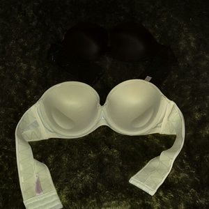 2 Strapless Padded/slight push-up bras