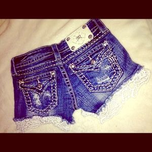 Miss me lace shorts Bke denim 23