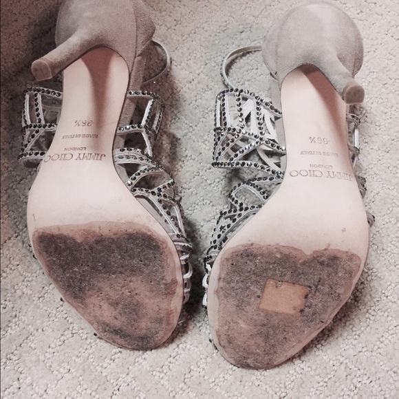 JIMMY CHOO Gorgeous Swarovski Crystal heels size 6.5 EUC worn once - Picture 3 of 3