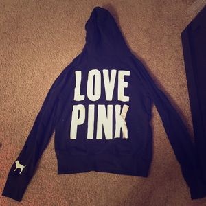 Victoria's Secret pink black hoodie