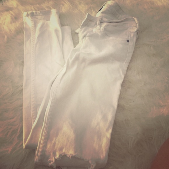 Hollister white jeans