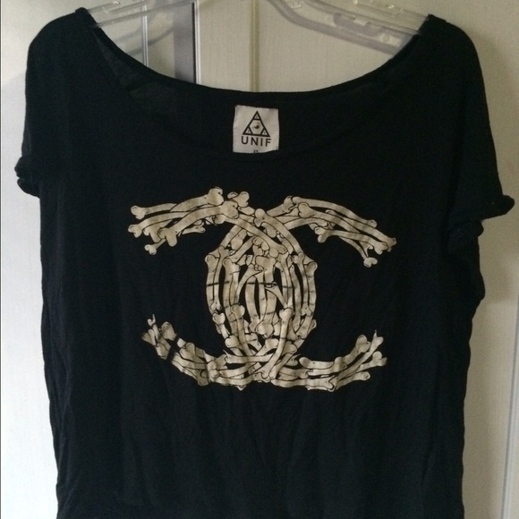 UNIF Chanel Bones tee