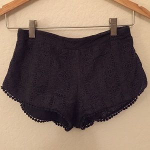 Lace grey shorts