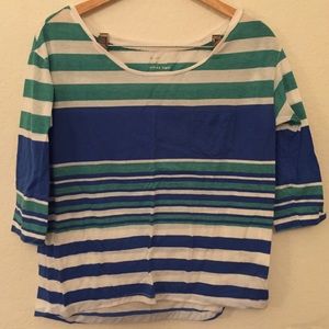 Blue striped shirt