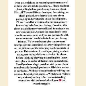 Please read before purchasing from our shop