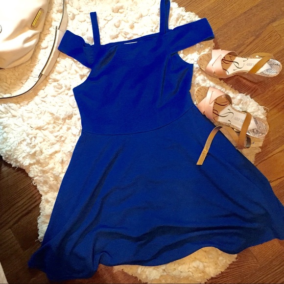 SILENCE & NOISE FIT & FLARE DRESS