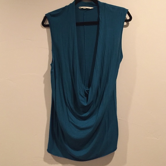Teal Drape Top
