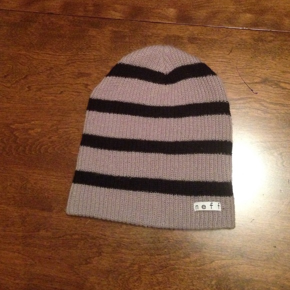 Black and grey beanie