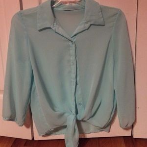 Light blue blouse