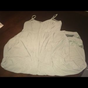 Olive green maxi dress