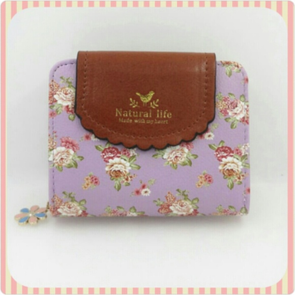 Handbags - 💗NEW💗ROMANTIC FLORAL LILAC WALLET