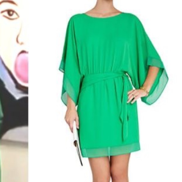 BCBGMAXAZARIA GREEN DAILY WEAR DRESS