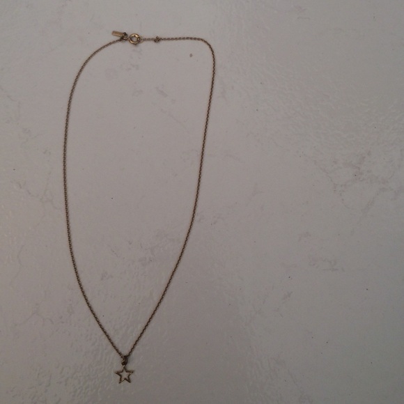 short gold star necklace from BB x UO collection