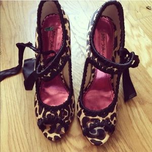 Betsy Johnson Leopard Heels