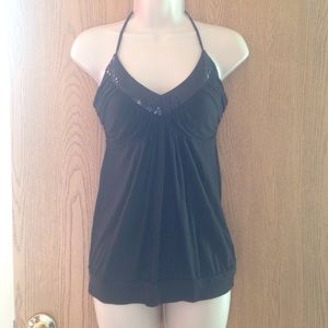 ☀️ Black Halter Top