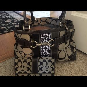 Coach bag and wallet