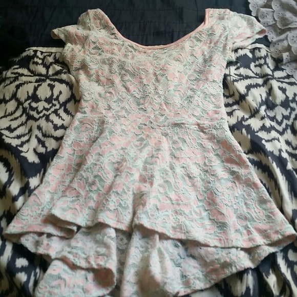 Sheer floral top